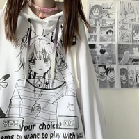 Anime Graphic Print Hoodie  - Thumbnail 5
