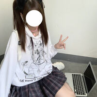 Anime Graphic Print Hoodie  - Thumbnail 8