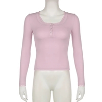 Pink Lace Trim Long Sleeve Shirt  - Thumbnail 7