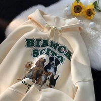 Dog Print Long Sleeve Hoodie  - Thumbnail 5