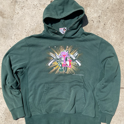 Shibari dream eater hoodie (faded green)