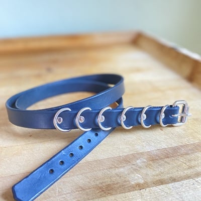 6 d-rings narrow belt