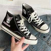 Kawaii Kuromi Print Canvas Sneakers - Thumbnail 2