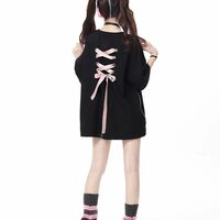 Bow Bandage Oversized Short Sleeve T-shirt  - Thumbnail 6
