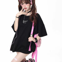 Bow Bandage Oversized Short Sleeve T-shirt  - Thumbnail 5