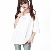 Bow Bandage Oversized Short Sleeve T-shirt  - Thumbnail 8