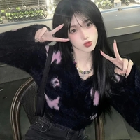 Black Fluffy Butterfly Sweater  - Thumbnail 5