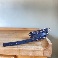 Staggered 1-Row short British stud belt (3 D-Rings) - Thumbnail 6