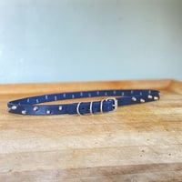 Staggered 1-Row short British stud belt (3 D-Rings) - Thumbnail 4