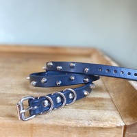 Staggered 1-Row short British stud belt (3 D-Rings) - Thumbnail 8