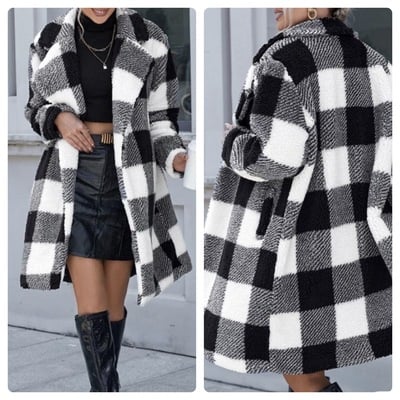 Plaid winter jacket-td - Thumbnail 2