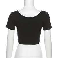 Pink Square Neck Crop Top  - Thumbnail 6