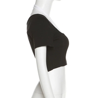 Pink Square Neck Crop Top  - Thumbnail 7