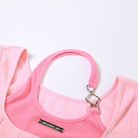 Pink Square Neck Crop Top  - Thumbnail 3