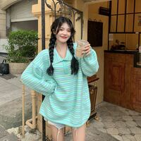 Rainbow Striped Knit Sweater  - Thumbnail 6