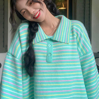 Rainbow Striped Knit Sweater  - Thumbnail 5