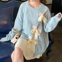 Blue Sweet Bow Sweater  - Thumbnail 2