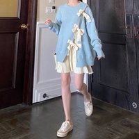 Blue Sweet Bow Sweater  - Thumbnail 5