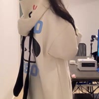 Japanese Dog Long Ears Zip Up Hoodie  - Thumbnail 3