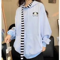 Japanese Dog Long Ears Zip Up Hoodie  - Thumbnail 6