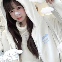Japanese Anime Cartoon Embroidery Sweatshirt  - Thumbnail 2