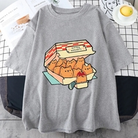 Kitten Nugget Print Short Sleeve T-shirt  - Thumbnail 4