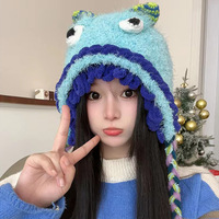 Cute Monster Crochet Beanies Hats - Thumbnail 2
