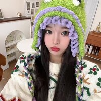 Cute Monster Crochet Beanies Hats - Thumbnail 1