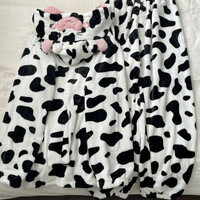 Cute Cow Pattern Hooded Pajamas Set - Thumbnail 5