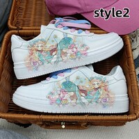 cartoon anime couple shoes breathable sneakers - Thumbnail 1