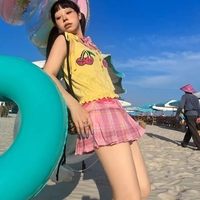 Pink Pleated Low Waist Mini Skirt - Thumbnail 5