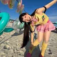 Pink Pleated Low Waist Mini Skirt - Thumbnail 7