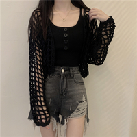 2PCS Green Button Top + Crochet Smock - Thumbnail 5