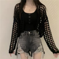 2PCS Green Button Top + Crochet Smock - Thumbnail 7