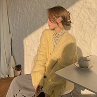 Yellow Loose Cardigan  - Thumbnail 7