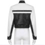 BLACK & WHITE BIKER JACKET-4