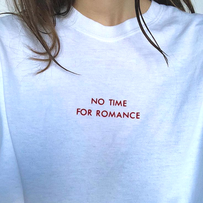 Free shipping-no time for romance tee - Thumbnail 2