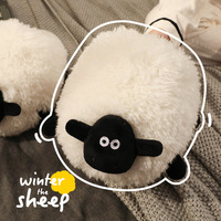 FREE SHIPPING Fluffy Lamb Sheep Slippers - Thumbnail 5