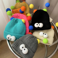 Cute Little Monster Beanie Knit Hat For Everyday Use  - Thumbnail 2