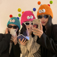Cute Little Monster Beanie Knit Hat For Everyday Use  - Thumbnail 1
