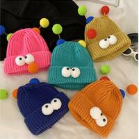 Cute Little Monster Beanie Knit Hat For Everyday Use  - Thumbnail 4