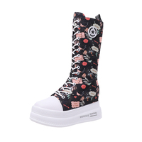 New graffiti high top canvas shoes - Thumbnail 7