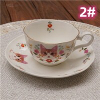 New cute cat tea cup set - Thumbnail 1