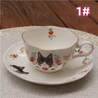 New cute cat tea cup set - Thumbnail 2
