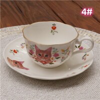 New cute cat tea cup set - Thumbnail 4
