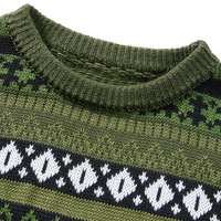 VINTAGE PATTERN KNIT SWEATER  - Thumbnail 4