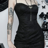 2PCS Lace Trim Bodycon Dress + Cardigan  - Thumbnail 5