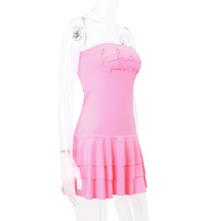 Pink Coquette Tiered Strapless Mini Dress  - Thumbnail 7