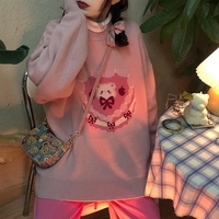 Sweet Bear Cake Print Sweater  - Thumbnail 6