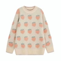 Peach Print Soft Sweater  - Thumbnail 5